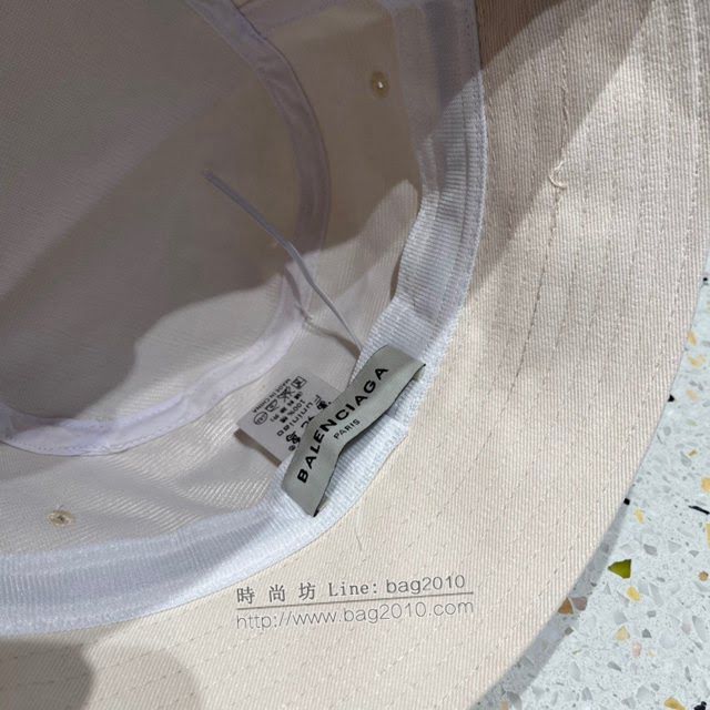 Balenciaga男女同款帽子 巴黎世家長標黑白經典漁夫帽遮陽帽  mm1555